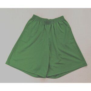 Sara Morgan Women's Shorts Size 14P Green Elastic Waist Pull-On Pockets